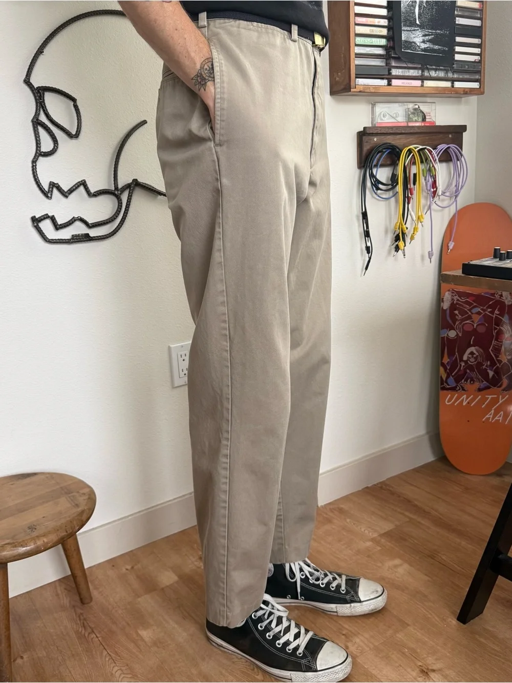 Vintage 2000s High Waisted Flat Front Pants J Crew ~ 32 x 31